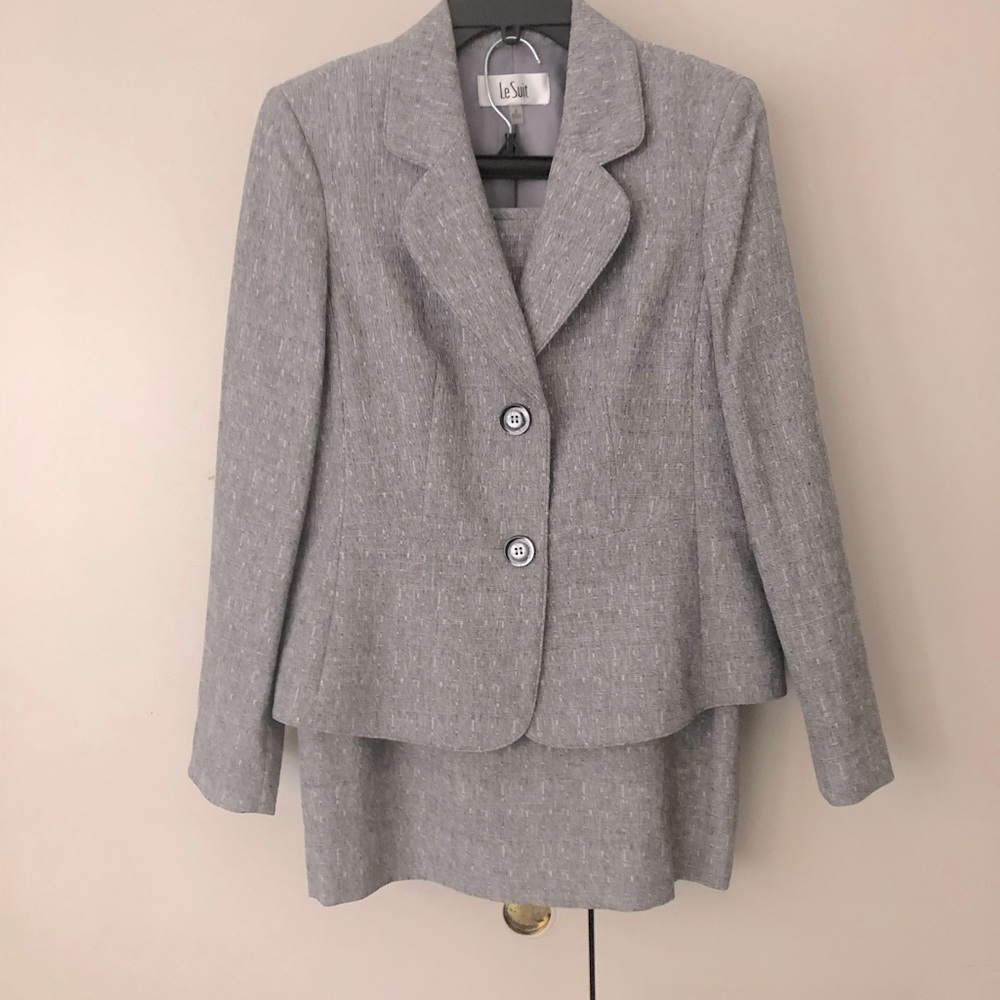 Women suit, grey blue